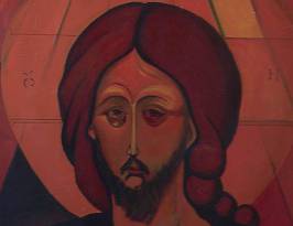 Christus träumte; 155x105; Ölfarbe auf Putzoberfläche