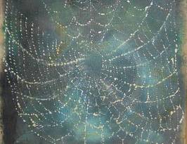 The Cobweb II.; Oilpaint on cardboard