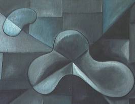 Die Scheidung II.; 60x45; Ölfarbe auf Leinwand