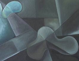 Die Scheidung III.; 60x45; Ölfarbe auf Leinwand