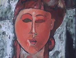 Dickes Kind; 44x35; Ölfarbe auf Karton